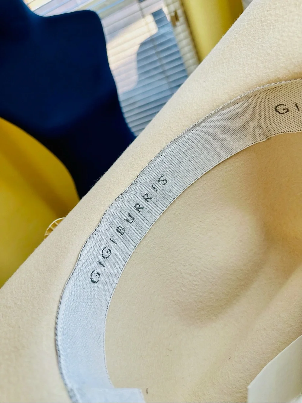 NEW! Gigi Burris Millinery Britney Hat in Alabaster/Sahara